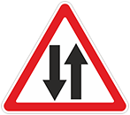 Дорожный знак «Двустороннее движение»
