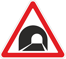 Дорожный знак Тонель