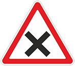 Дорожный знак «Пересечение равнозначных дорог»