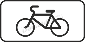 Дорожный знак Вид транспортного средства велосипед