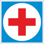 Наклейка медицинский крест