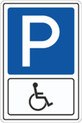 Знак указатель «Парковка для инвалидов»