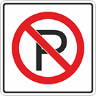 Знак запрета парковки