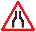 Дорожный знак «Сужение дороги»
