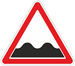 Дорожный знак «Неровная дорога»