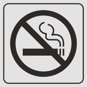 Наклейка запрета курения